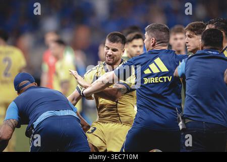 Belo Horizonte, Brasilien. April 2026. BELO HORIZONTE, BRASILIEN - 28. APRIL: Marcelo Weigandt von Boca Juniors kämpft nach einem Spiel zwischen Cruzeiro und Boca Juniors als Teil der Copa CONMEBOL Libertadores im Mineirao Stadium Stadium am 28. April 2026 in Belo Horizonte, Brasilien. (Foto von Pedro Vale/Sports Press Photo/Getty Images) Credit: SPP Sport Press Photo. /Alamy Live News Stockfoto