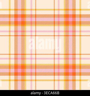 Nahtloses Muster prüfen. Ekose überprüft den Hintergrund. Wiederholte Gingham-Schottenpatern. Designmuster im schottischen Stil. Wiederkehrendes Texturcheck-Karo. Retro Stock Vektor