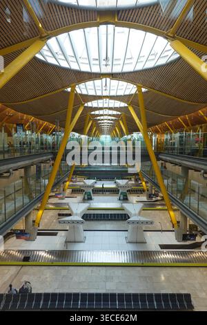 Madrid, Flughafen Adolfo Suárez Madrid-Barajas // Madrid, Aerport Adolfo Suárez Madrid-Barajas Stockfoto