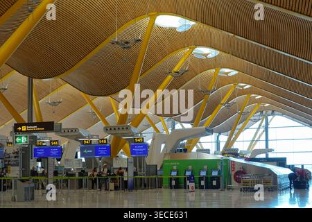 Madrid, Flughafen Adolfo Suárez Madrid-Barajas // Madrid, Aerport Adolfo Suárez Madrid-Barajas Stockfoto
