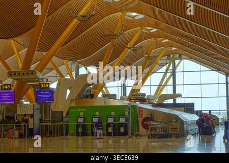 Madrid, Flughafen Adolfo Suárez Madrid-Barajas // Madrid, Aerport Adolfo Suárez Madrid-Barajas Stockfoto