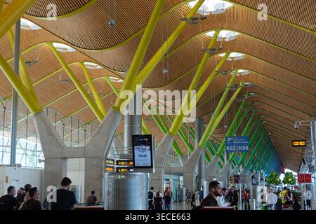 Madrid, Flughafen Adolfo Suárez Madrid-Barajas // Madrid, Aerport Adolfo Suárez Madrid-Barajas Stockfoto