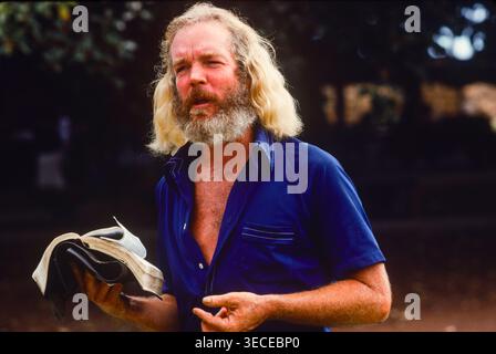 Ein evangelikaler Prediger mit seiner Bibel Kahului, Maui Island, Hawaii, USA Stockfoto
