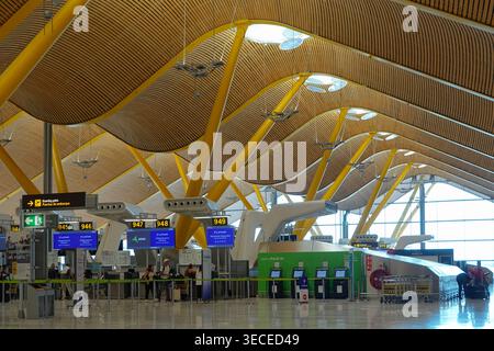 Madrid, Flughafen Adolfo Suarez Madrid-Barajas // Madrid, Aerport Adolfo Suarez Madrid-Barajas *** Madrid, Adolfo Suarez Madrid Barajas Flughafen Madrid Stockfoto