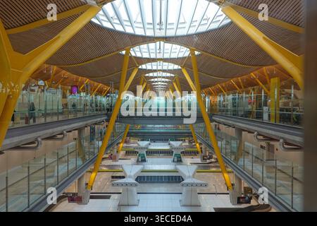 Madrid, Flughafen Adolfo Suarez Madrid-Barajas // Madrid, Aerport Adolfo Suarez Madrid-Barajas *** Madrid, Adolfo Suarez Madrid Barajas Flughafen Madrid Stockfoto