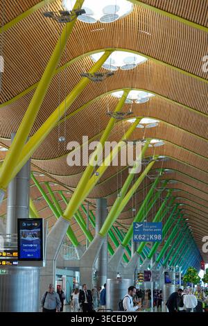 Madrid, Flughafen Adolfo Suarez Madrid-Barajas // Madrid, Aerport Adolfo Suarez Madrid-Barajas *** Madrid, Adolfo Suarez Madrid Barajas Flughafen Madrid Stockfoto