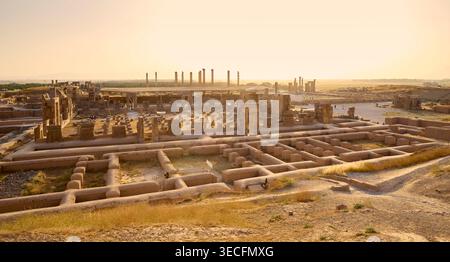 Ruinen der alten persischen Stadt Persepolis im Iran Stockfoto