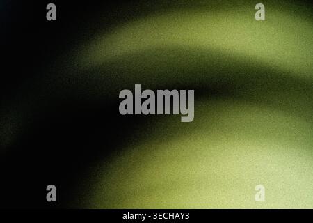 Weiche Farbverläufe in grünem Licht mit Filmmarnung im Kinoformat Stockfoto