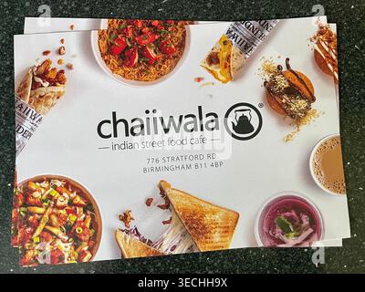 Ein Foto vom Chaiiwala-Faltblatt Stockfoto