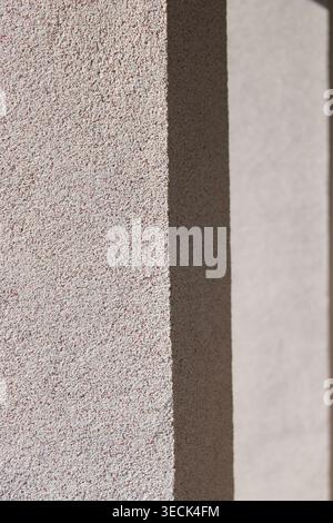 Bayramix Mosaikputz an der Außenwand des Hauses Stockfoto