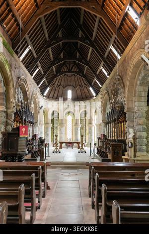 Im Inneren von St Conan's Kirk, Loch Awe, Argyll und Bute, Schottland Stockfoto
