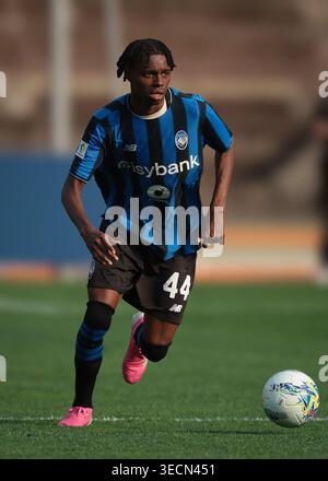 Mailand, Italien. April 2026. Javison Idele von Atalanta beim Finale der Atalanta U20 gegen Juventus U20 Primavera Coppa Italia in der Arena Civica Gianni Brera, Mailand. Der Bildnachweis sollte lauten: Jonathan Moscrop/Sportimage Credit: Sportimage Ltd/Alamy Live News Stockfoto