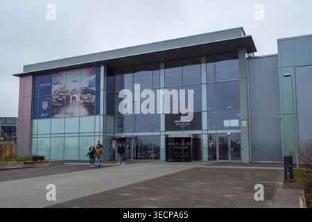 Außenansicht des Silverstone Museums, Stockfoto