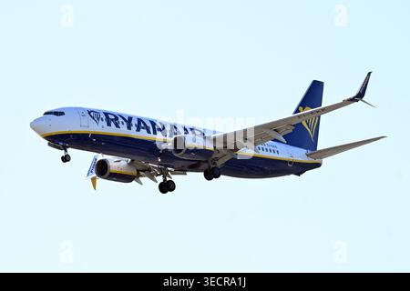 Roma, Latium. Mai 2026. Boeing 737 Ryanair EI-EKK .Flugzeug zum Flughafen Fiumicino. Fiumicino (Italien), 1. Mai 2026. (Foto: AllShotLive/SIPA USA) Credit: SIPA USA/Alamy Live News Stockfoto