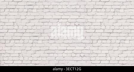 Weiße gemalte Ziegelwand mit urbaner Architektur Stockfoto