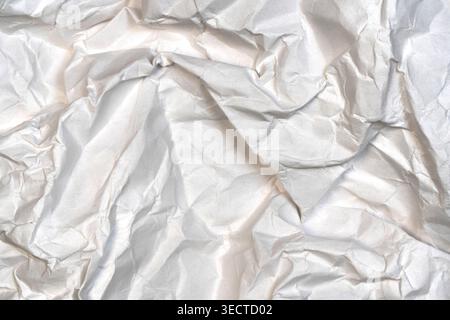 Sehr zerknittertes Papier oder Textureffekt von echten Fotos Stockfoto