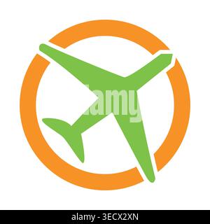 Modernes Logo-Design für Reisebüros Stock Vektor