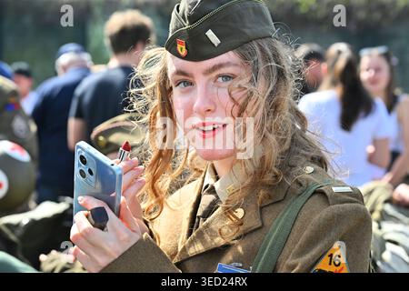Pilsen, Tschechische Republik. Mai 2026. Befreiungsfest Pilsen, 81. Jahrestag der Befreiung Pilsens durch die amerikanische Armee, fortgesetzt durch den Konvoi der Freiheit in Pilsen, Tschechische Republik, am 3. Mai 2026. Quelle: Miroslav Chaloupka/CTK Photo/Alamy Live News Stockfoto