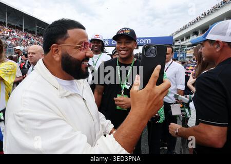 Miami, USA. Mai 2026. DJ Khaled (USA) DJ und Rapper am Gitter. 03.05.2026. Formel-1-Weltmeisterschaft, Rd 4, Miami Grand Prix, Miami, Florida, USA, Wettkampftag. Quelle: James Moy/Alamy Live News Stockfoto