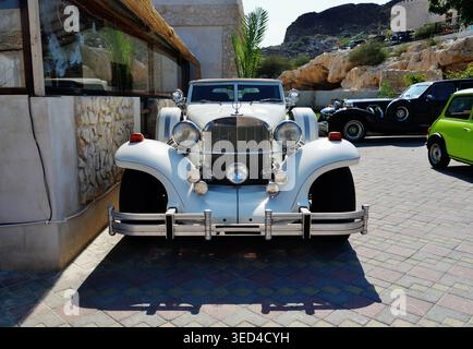 Al Aqah Classic Cars Museum, Al Aqah, Fujairah Emirat, Vereinigte Arabische Emirate, Januar 2024 Stockfoto