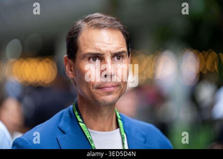 Miami, Usa. Mai 2026. l Nadal (ESP) Tennislegende am Sonntag während des Formel 1 Crypto.com Grand Prix von Miami 2026 im Miami International Autodrome am 3. Mai 2026. Foto: Antoine Lapeyre/ABACAPRESS.COM Credit: Abaca Press/Alamy Live News Stockfoto