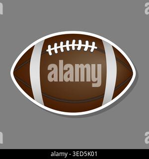 Set Kollektion Accessoire für Sportspiel american Football, Muster bestehend aus Elementen Sportspiel american Football, abstrakte Komposition des Sports Stock Vektor