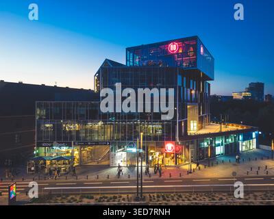 Frankreich, Hauts de France, Nord, Lille, Avenue, Le Corbusier, Nū, Restaurant mit Dachterrasse Stockfoto