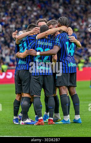 Mailand, Italien. Mai 2026. Spieler von Inter Mailand wurden während des Fußballspiels der Serie A 2025/26 zwischen Inter Mailand und Parma im San Siro Stadion gesehen. Endpunktzahl; Inter Mailand 2: 0 Parma. Quelle: SOPA Images Limited/Alamy Live News Stockfoto