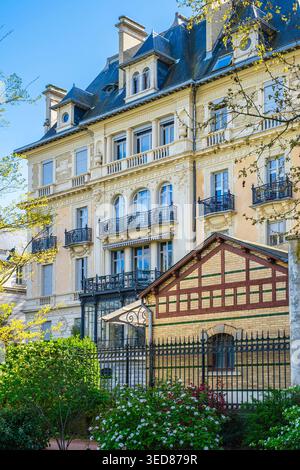 Frankreich, Rhone, Lyon, Villen am Boulevard des Belges (Ende des 19. Bis Anfang des 20. Jahrhunderts) entlang des Parc de La Tête d'Or Stockfoto