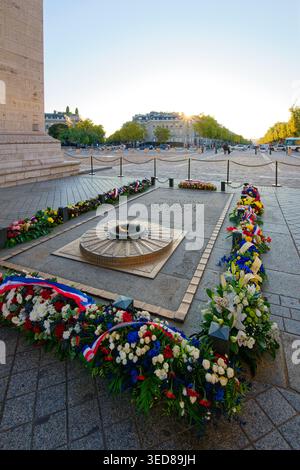 Frankreich, Paris, Place de l'Etoile, der Triumphbogen, das unbekannte Soldatengrab unter dem Triumphbogen Stockfoto