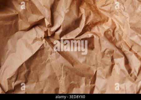 Brauner Verpackungspapier Abstrakter Hintergrund Stockfoto