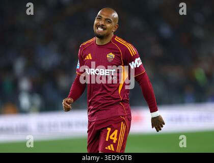 Rom, Italien. Mai 2026. Donyell Malen of Roma während der italienischen Meisterschaft Serie A Fußballspiel zwischen AS Roma und ACF Fiorentina am 4. Mai 2026 im Stadio Olimpico in Rom, Italien - Credit: Federico Proietti / Alamy Live News Stockfoto