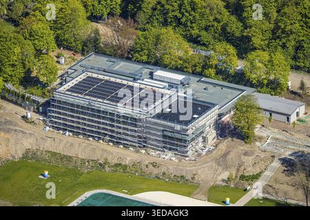 Luftansicht, Suedbad WasserWelten Bochum Baustelle, Linden Indoor- und Naturfreibecken, Linden Stadtteil Linden, Bochum, Sauerland, Nord RHI Stockfoto