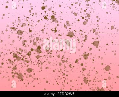 Künstlerische Rosa- und Braunmalerei verströmt Hintergrundmusik. Stockfoto