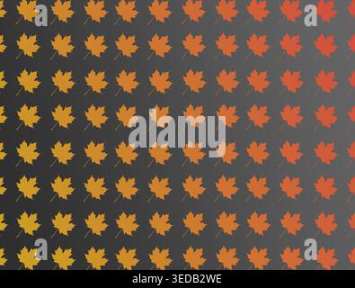 Herbst Ahornblatt Muster Hintergrund. Stockfoto