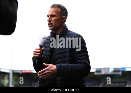 Coach Robin van Persie Interview NOS Stockfoto