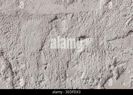 Raue graue Gipsstruktur, Betonwandoberfläche Hintergrund Stockfoto