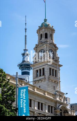 Auckland Town Hall, Queen Street, Auckland, Neuseeland. Stockfoto