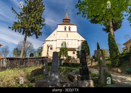 Bergkirche Schäßburg Friedhof an der Bergkirche in Sighisoara oder Schäßburg, Siebenbürgen, Rumänien Friedhof an der Kirche auf dem Hügel in Sighisoara, Stockfoto