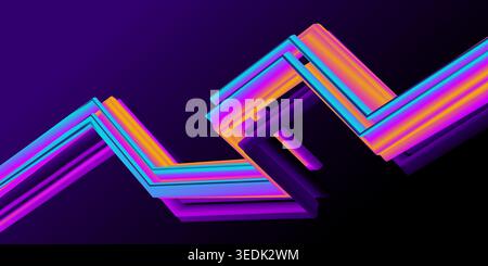 Farbenfroher abstrakter Grafikhintergrund mit geometrischen Formen und lebhaften Farbtönen für kreative Projekte oder Cover Stock Vektor