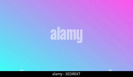 Ein optisch eindrucksvolles Bild mit diagonalen Neon-Nadelstreifen in geteilten, komplementären Tönen vor dunklem Hintergrund, ideal für moderne, lebendige Designs Stockfoto