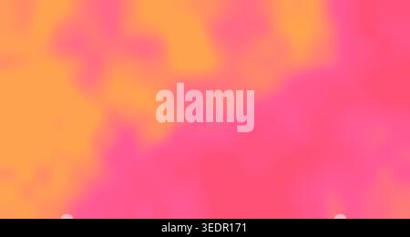 Ein visuell eindrucksvolles abstraktes Bild mit einem glatten Farbverlauf aus Rosa- und Orangetönen, das ein Gefühl von Fließfähigkeit und Bewegung erzeugt. Stockfoto