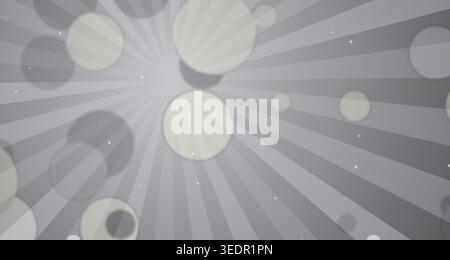 Ein auffälliger Lichtstrahl auf dunklem Hintergrund sorgt für einen dynamischen und optisch fesselnden Effekt. Stockfoto