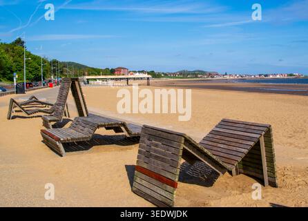 Colwyn Bay Promenade North Wales Stockfoto