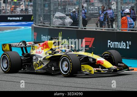 Vereinigte Staaten von Amerika, Miami, 3. Mai 2026, Arvid Lindblad, Racing Bulls, während des F1 Race Day, Copyright Marco Talluto/Alamy Live News Stockfoto