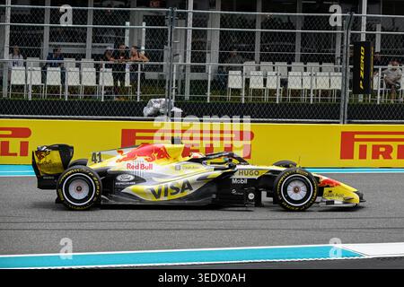 Vereinigte Staaten von Amerika, Miami, 3. Mai 2026, Arvid Lindblad, Racing Bulls, während des F1 Race Day, Copyright Marco Talluto/Alamy Live News Stockfoto