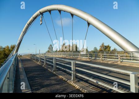 Die A8 an der Gogarburn Brücke der Ort der Welt Hauptsitz der Royal Bank of Scotland Stockfoto