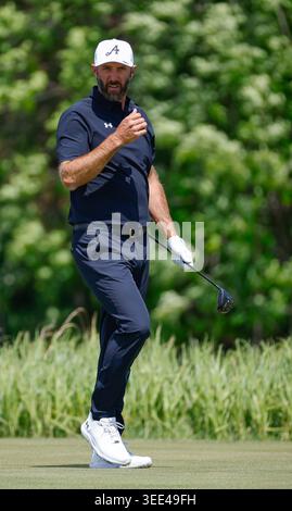 Sterling, Virginia, USA. Mai 2026. Dustin Johnson während der zweiten Runde des LIV Golf Virginia im Trump National Golf Club in Sterling, Virginia. Justin Cooper/CSM/Alamy Live News Stockfoto