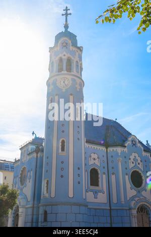 Blaue Kirche oder die Kirche St. Elisabeth oder Modry Kostolik in Bratislava, Slowakei Stockfoto