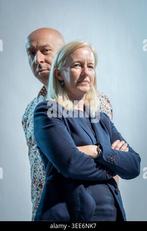 Chris Brookmyre und Marissa Haetzman Stockfoto